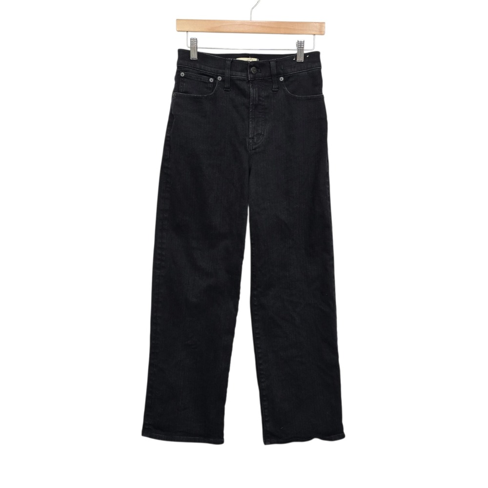 Madewell Black Wide Leg Jeans - Flared Hem
